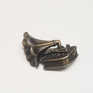 Vintage Phonograph or Gramophone Brooch by Jason